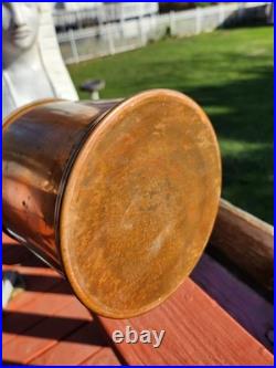 EXTREMELY RARE c. 1900-1940 Copper 13 Humidor With Grizzly Bear Lid GERMAN