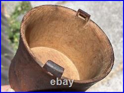 Early Wood Carved Tobacco Humidor Pennsylvania Dutch Pyrography North Carolina