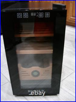 Electric Cigar Humidor Cabinet Cooler & Heated Cedar Wood Shelves 150 Ct