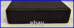 Elie Bleu Black Leather Travel Cigar Humidor France