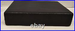 Elie Bleu Black Leather Travel Cigar Humidor France