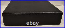 Elie Bleu Black Leather Travel Cigar Humidor France