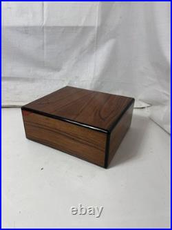 Elie Bleu Cigar Humidor 10x9 in Brown Wood burl wood see details rare