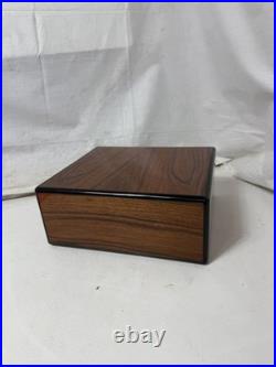 Elie Bleu Cigar Humidor 10x9 in Brown Wood burl wood see details rare