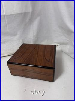 Elie Bleu Cigar Humidor 10x9 in Brown Wood burl wood see details rare