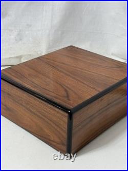 Elie Bleu Cigar Humidor 10x9 in Brown Wood burl wood see details rare