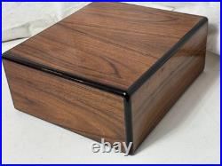 Elie Bleu Cigar Humidor 10x9 in Brown Wood burl wood see details rare