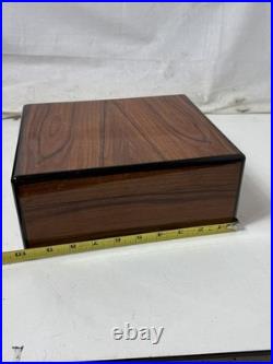 Elie Bleu Cigar Humidor 10x9 in Brown Wood burl wood see details rare