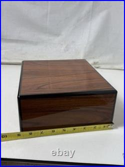 Elie Bleu Cigar Humidor 10x9 in Brown Wood burl wood see details rare