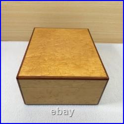 Elie Bleu Humidor Luxury Cigar Box with Key French Made Wooden Case