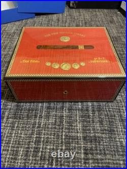 Elie Bleu Medailles Medals'Red 75CT Humidor Excellent Condition