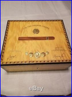 Elie Bleu Medals Yellow Sycamore Humidor 75 Count