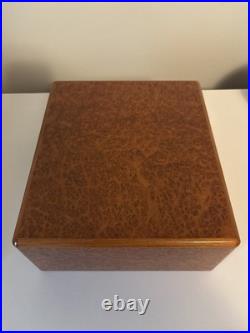 Elie Bleu Paris Wonderful Burl Mahogany Cigar Humidor 50 Cigars