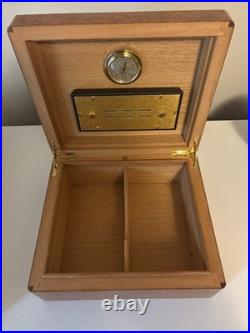 Elie Bleu Paris Wonderful Burl Mahogany Cigar Humidor 50 Cigars