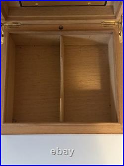 Elie Bleu Paris Wonderful Burl Mahogany Cigar Humidor 50 Cigars