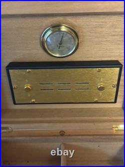 Elie Bleu Paris Wonderful Burl Mahogany Cigar Humidor 50 Cigars