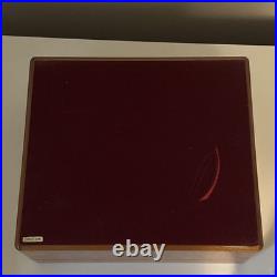 Elie Bleu Paris Wonderful Burl Mahogany Cigar Humidor 50 Cigars