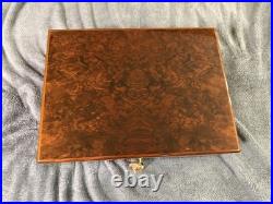 Elie Bleu Walnut Burl 200 Cigar Humidor Beautiful vintage Box Preowned Elie Bleu Walnut Burl 200 Cigar Humidor Beautiful vintage Box Preowned