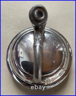 English Pipe Accessory Pewter Tobacco Jar Handmade In Sheffield England Rare