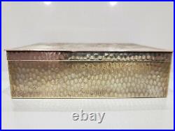 Engraved Silver Cigarette Case / Humidor, Morgan Co, Germany 383/17