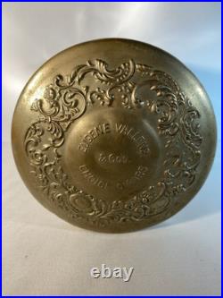 Eugene Vallens & Co's Choice Cigars Ribbed Glass Humidor Circa 1915
