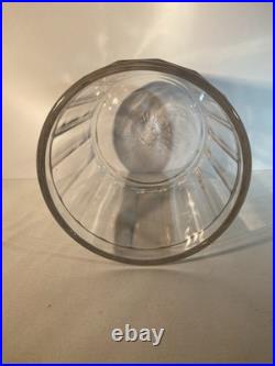 Eugene Vallens & Co's Choice Cigars Ribbed Glass Humidor Circa 1915