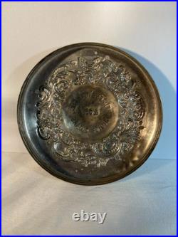 Eugene Vallens & Co's Choice Cigars Ribbed Glass Humidor Circa 1915