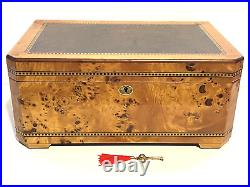 Exotic Cedar Cigar Desktop Humidor Birds Eye Maple Luxury Tabacco Storage