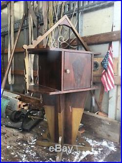Extreme Art Deco Standing Smoke Stand Humidor A Rare Find. 1930s