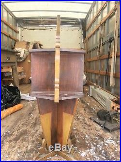 Extreme Art Deco Standing Smoke Stand Humidor A Rare Find. 1930s