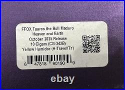 FFOX TAUROS THE BULL cigar Box Empty Limited Edition 2025 Fuente Opus X