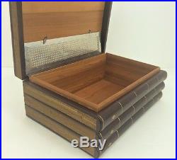 Faux 4 Leather Volumes with Cedar-Lined Humidor