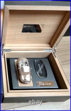 Ferrari Key Box Wooden Case Carbon Owner's Mini Car Included From Japan