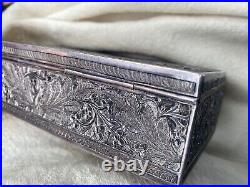 Finish Silver Humidor 1960's Cigarette case made in Finland