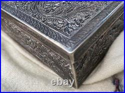 Finish Silver Humidor 1960's Cigarette case made in Finland