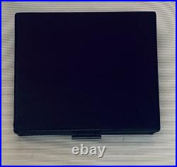 French Elie Bleu Black Leather Travel Cigar Humidor