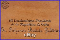 Fulgencio Batista President Cuba Us Humidor Personal Corona Cigar Art