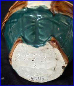 GENTLEMAN BULLDOG with CIGAR Tobacco Jar Antique Majolica Pottery Humidor c. 1890 GENTLEMAN BULLDOG with CIGAR Tobacco Jar Antique Majolica Pottery Humidor c. 1890