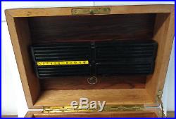 GREAT DAVIDOFF BLACK CIGAR HUMIDOR TOBACCO Rosewood BLACK wooden CASE box