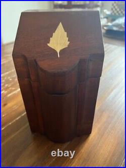 Georgian Style Knife Box by Selamat Designs Wooden leaf motif or Vintage Humidor