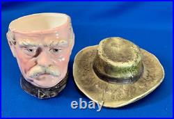German Wide Brim Hat Man Tobacco Humidor Liiks Like Teddy Roosevelt