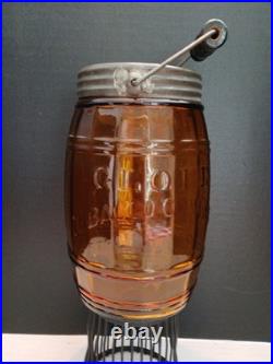 Globe Tobacco Company Jar Detroit Amber