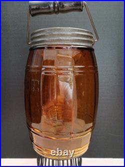 Globe Tobacco Company Jar Detroit Amber