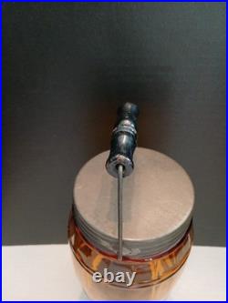 Globe Tobacco Company Jar Detroit Amber
