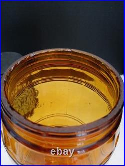 Globe Tobacco Company Jar Detroit Amber