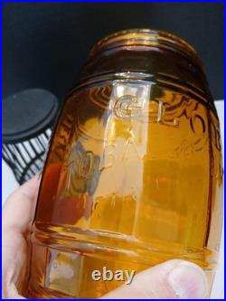 Globe Tobacco Company Jar Detroit Amber