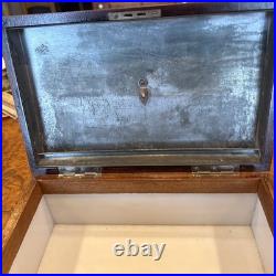 Gorgeous Antique Victorian 19th Century Wood Stash Humidor Cigar Tobacco