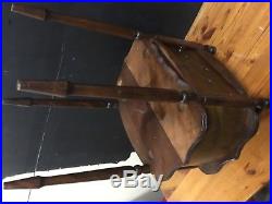 Great 1930S Walnut Smoking Stand Humidor Copper Lined
