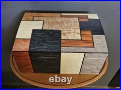 Gurkha Art Deco Patches Wood Cigar Humidor NEW / NEVER USED Spanish Cedar 40