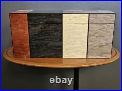 Gurkha Art Deco Patches Wood Cigar Humidor NEW / NEVER USED Spanish Cedar 40